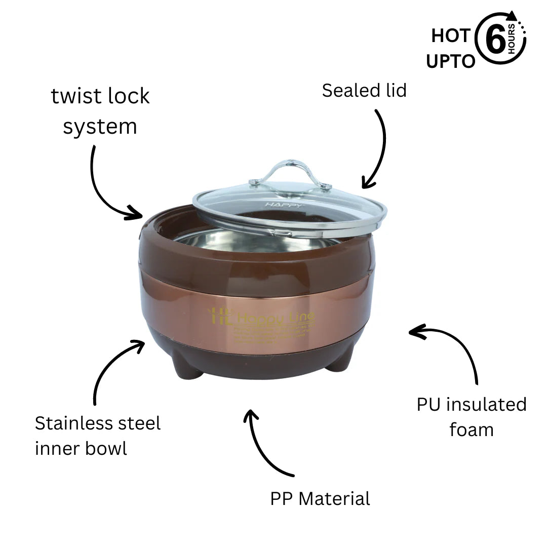 Happy Line Metallic Brown Signature Hotpot