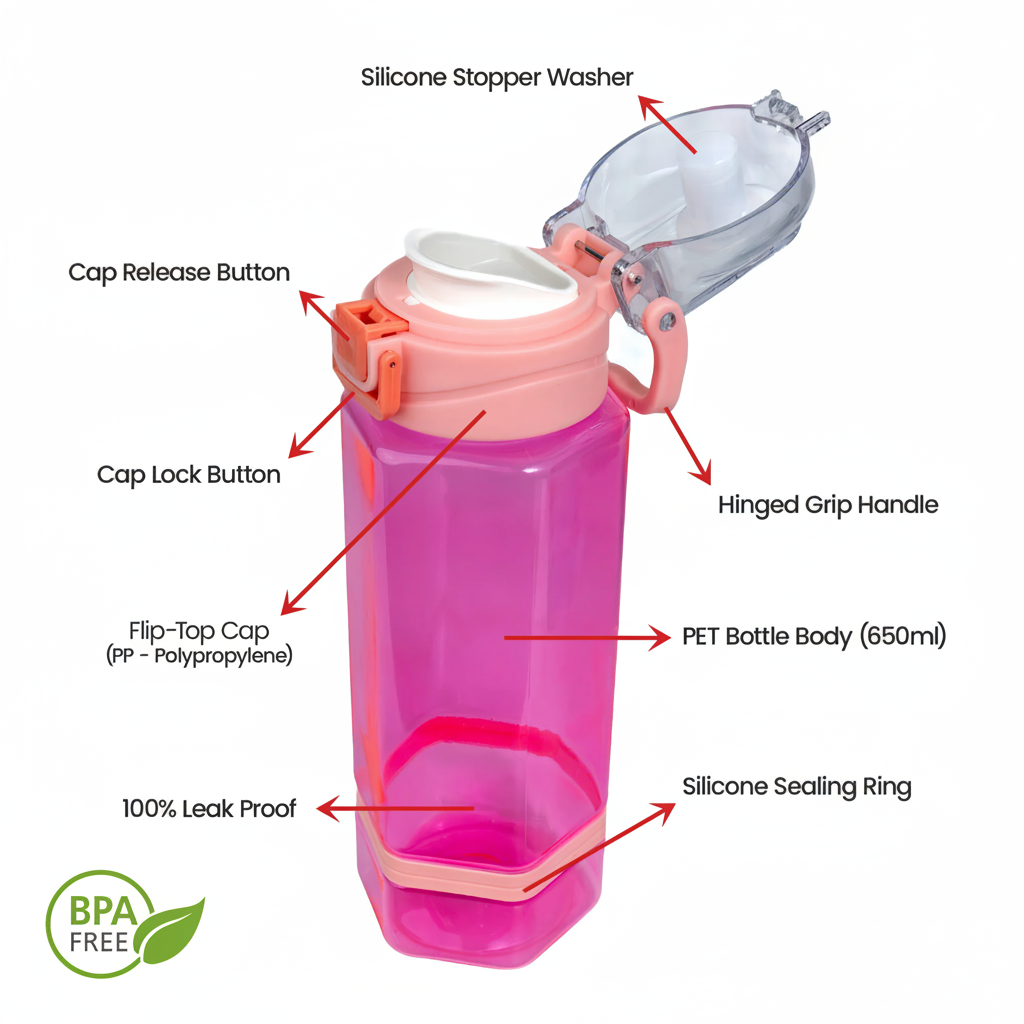 CrystalWave 650ML Water Bottle