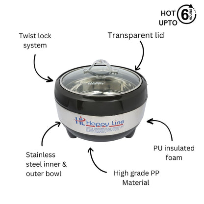 Happy Line Premium Glass Top Hotpot