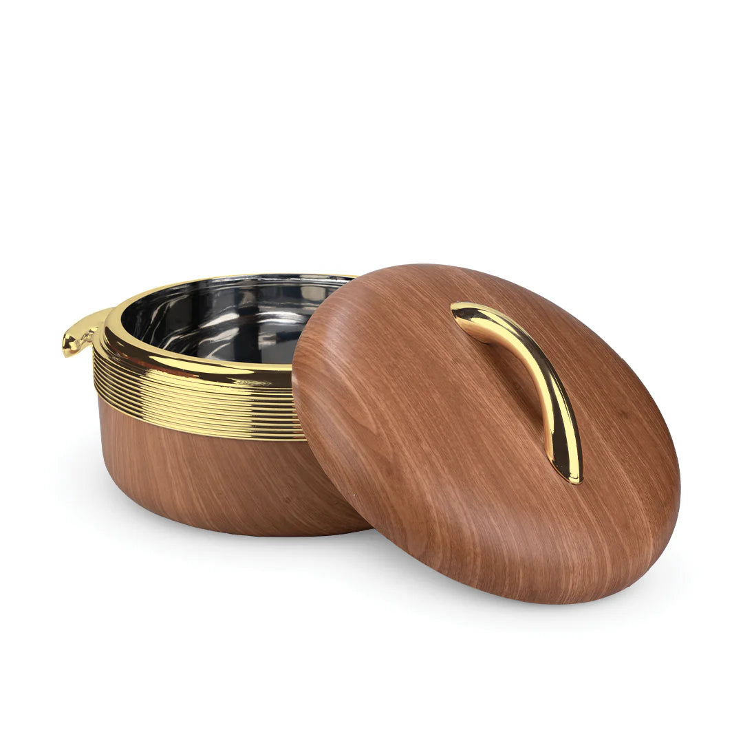 Ever Life Signature Hotpot XX-L Elegant Wood Texture with Golden Lid & Silver Plating"

"Premium Insulated Food Warmer – Ever Life Signature Hotpot with Wood Texture Design"

"XX-L Stainless Steel Hotpot Casserole with Elegant Wood Texture and Gold & Silver Plating"